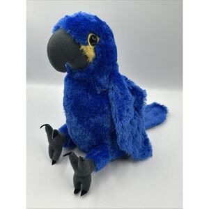 Wild Republic Parrot Plush Toy Hyacinth Macaw Blue Bird Soft Stuffed Animal